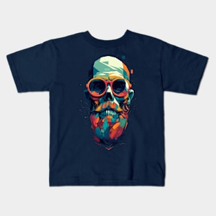 hipster skull Kids T-Shirt